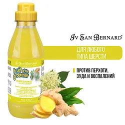 Iv San Bernard Fruit of the Groomer Ginger&amp;Elderbery Шампунь для любого типа шерсти против раздражений и перхоти 500 мл