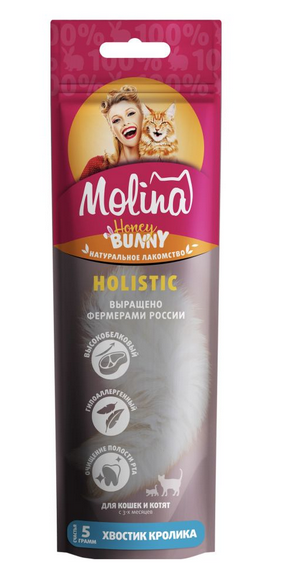 Molina Лакомство для кошек Хвостик кролика