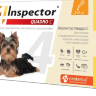 Inspector Quadro (Инспектор Квадро) Капли на холку для собак весом до 4 кг 1 пипетка