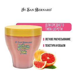 Iv San Bernard Fruit of the Groomer Pink Grapefruit Восстанавливающая маска для шерсти средней длины с витаминами 250 мл