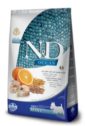Farmina N&D (Фармина НД) Ocean Mini Сухой беззерновой корм для взрослых собак мелких пород с сельдью и апельсином 7 кг