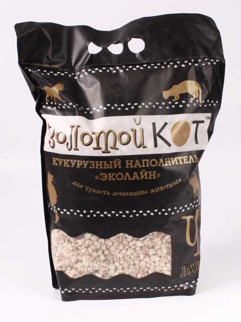 Золотой Кот Наполнитель кукурузный для Кошек 4 л