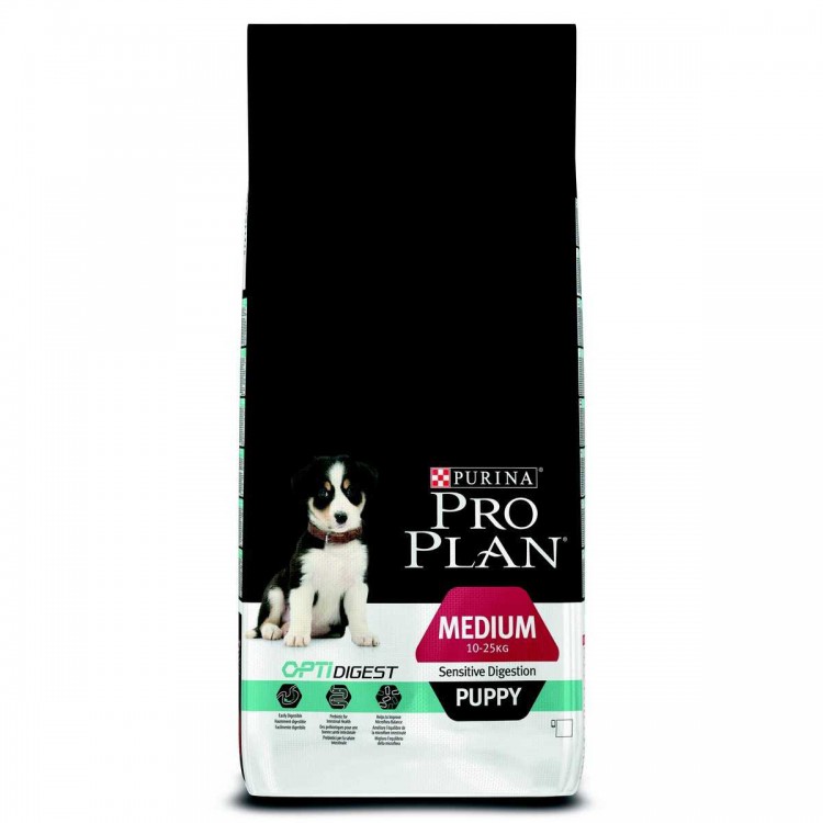 Pro Plan (ПроПлан) Puppy Medium Sensitive Digestion - сухой корм для щенков средних пород 10 - 25 кг с чувствительным пищеварением Ягненок 1.5кг