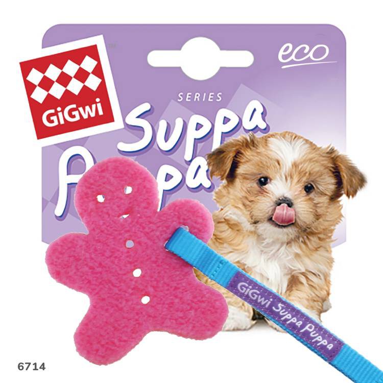 GIGWI (Гигви) gum gum Игрушка д/собак для десен Человечек розовый