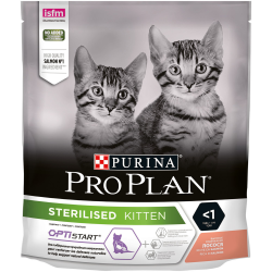 Pro Plan (Про План) Sterilised Kitten Optistart Сухой корм для стерилизованных котят с лососем 400 г