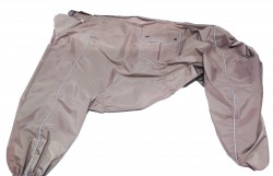 Комбинезон ТУЗИК Американский бульдог девочка холодный (дождевик), длина спины (71), обхват груди (95) бежевый (светло-коричневый)
