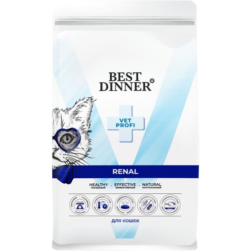 Best dinner Renal Сухой корм для взрослых кошек при почечной недостаточности 400 г