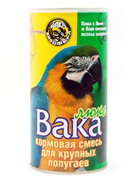 Вака Люкс - Корм для Крупных попугаев (банка)
