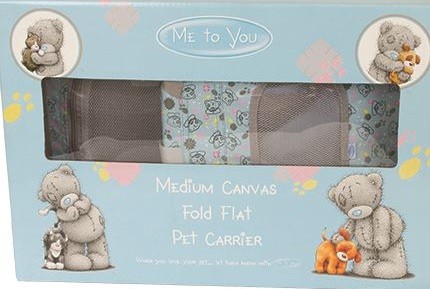 "Me to you" large canvas fold flat pet carrier - Большая складная переноска Д54*42*42 см