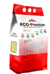 Eco-premium наполнитель древесный комкующийся экстракт ромашки 5л
