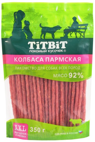 TiTBiT Лакомство для собак Колбаски Пармские XXL 350 г