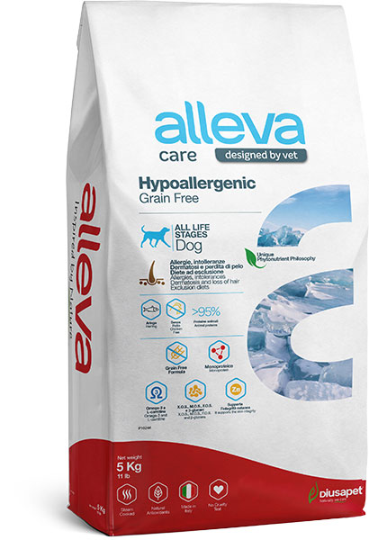 Alleva Care (Аллева Кэр) Hypoallergenic Grain Free Сухой лечебный гипоаллергенный беззерновой корм для собак 5 кг
