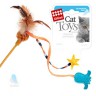 GiGwi - Игрушка для кошек "Дразнилка бежевая с осьминогом и звездочкой"