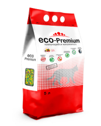 Eco premium Тутти-фрутти наполнитель древесный ягоды 1,9 кг 5 л