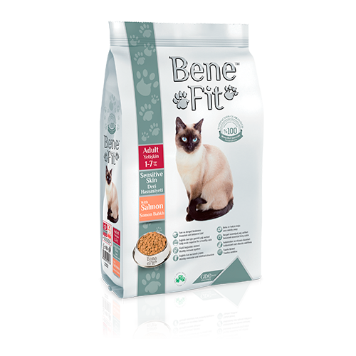 Benefit (Бенефит) Adult Sensitive Skin Сухой корм для взрослых кошек с 1 до 7 лет для чувствительной кожи с лососем 1,5 кг