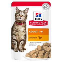 Hills (Хиллс) Science Plan Feline Adult Chicken - Корм для кошек с Курицей (Пауч)