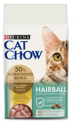 Cat Chow (Кэт Чау ) Hairball Control Special Care - Диетический корм для контроля Шерсти 400 г