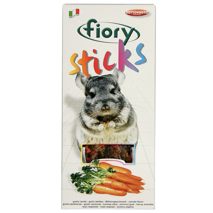 Fiory (Фиори) Sticks Палочки для шиншилл Sticks с морковью 2*40 г