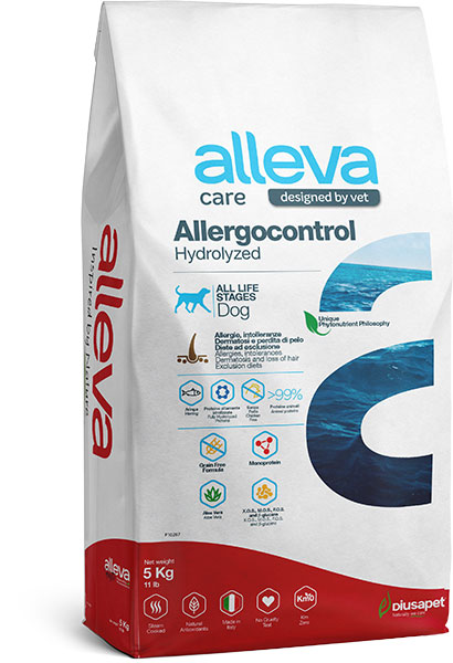 Alleva Care (Аллева Кэр) Allergocontrol Hydrolized Сухой лечебный корм для собак при аллергии 5 кг