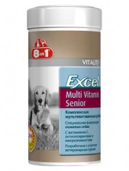 8in1 (8в1) Excel Senior - Мультивитамины для пожилых собак 70 табл