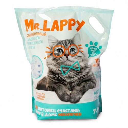 Mr Lappy Силикагелевый наполнитель 3,8 л