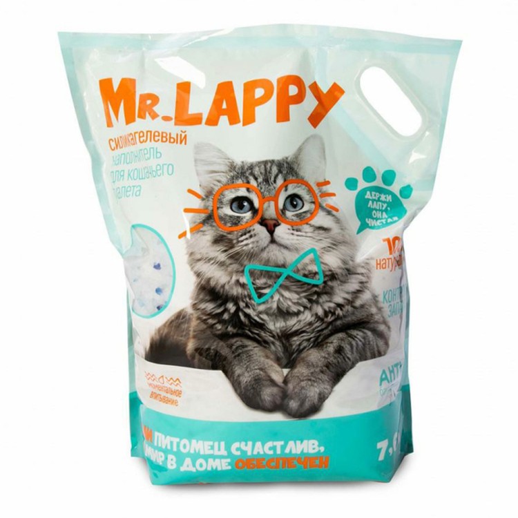 Mr Lappy Силикагелевый наполнитель 3,8 л
