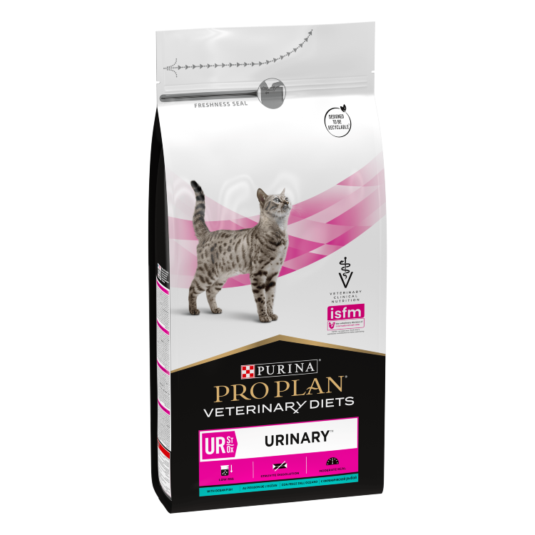 Purina Pro Plan (Пурина Про План) VD UR Сухой лечебный корм для кошек при мочекаменной болезни МКБ с океанической рыбой 1,5 кг