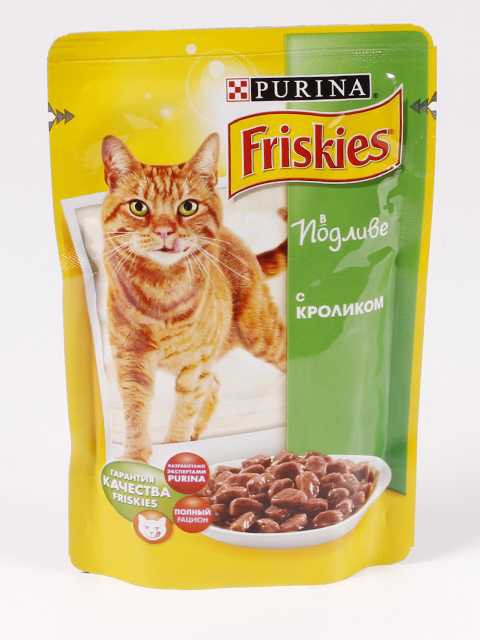 Friskies (Фрискис) Adult - Корм для кошек с Кроликом в Подливе