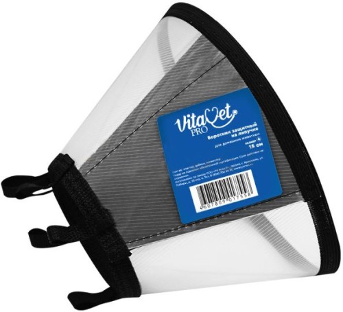 VitaVet Pro Воротник защитный на липучке размер № 4 высота 15 см