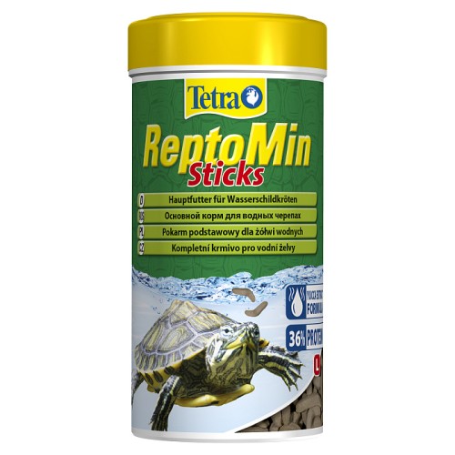 Tetra (Тетра) Reptomin Sticks Корм для всех видов водных черепах (палочки) 130 г 500 мл