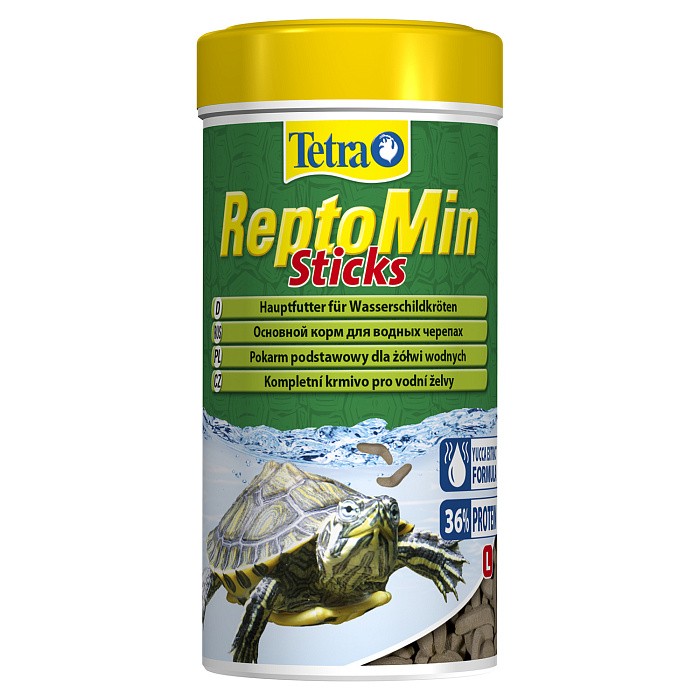 Tetra (Тетра) Reptomin Sticks Корм для всех видов водных черепах (палочки) 130 г 500 мл