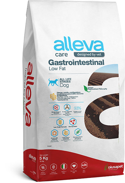 Alleva Care (Аллева Кэр) Gastrointestinal Low Fat Сухой лечебный корм для собак при болезнях ЖКТ с низким содержанием жира 5 кг