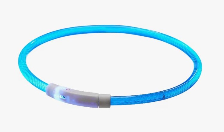 Ошейник светящийся для собак USB (6-ти расцветок) 30 см 