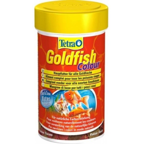 Tetra (Тетра) Goldfish Colour Flakes Корм для всех видов золотых рыб для улучшения окраса (хлопья) 20 г 100 мл