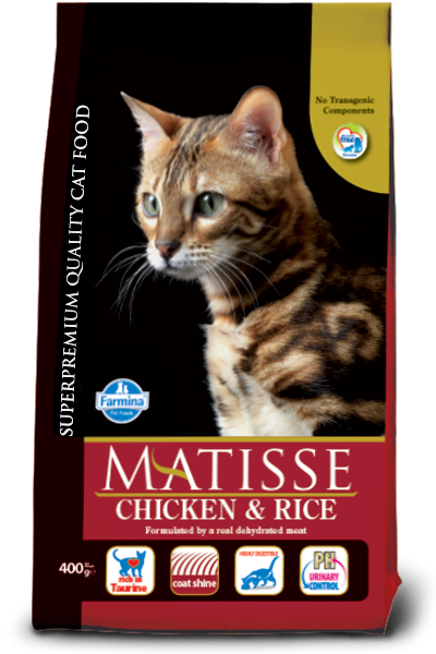 Matisse (Матисс) Сухой корм для взрослых кошек с курицей и рисом 400 г