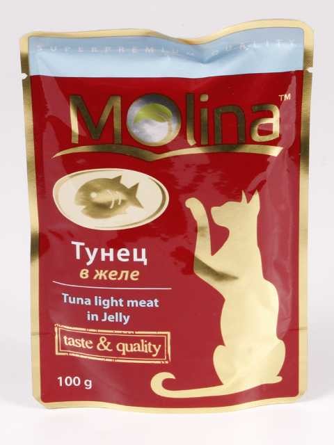 Molina (Молина) Пауч для взрослых кошек Тунец в желе 70 г