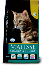Matisse (Матисс) Сухой корм для взрослых кошек с курицей и индейкой 400 г