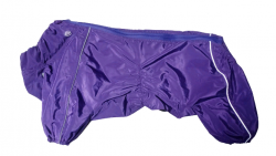 Комбинезон ТУЗИК Восточноевропейская овчарка девочка холодный (дождевик), длина спины (76), обхват груди (100) темно-фиолетовый
