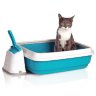 Imac (Имак) - Туалет для кошек с бортом и совком Duo 59х40х28 см Синий(голубой)