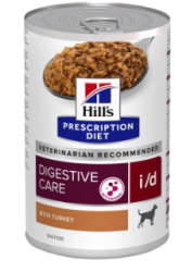 Hills (Хиллс) Prescription Diet i/d Canine - Корм для собак при заболеваниях Пищеварения, ЖКТ (Банка) с индейкой 360 г 12 шт