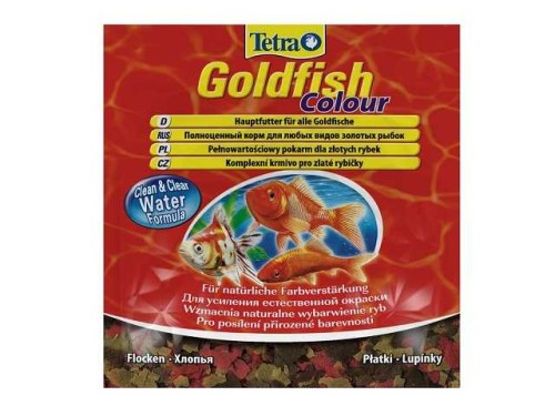 Tetra (Тетра) Goldfish Colour Flakes Корм для всех видов золотых рыб для улучшения окраса (хлопья) 52 г 250 мл