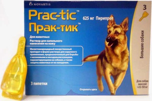 ПРАК-ТИК - Капли для собак (1 пипетка) от 22 до 50 кг