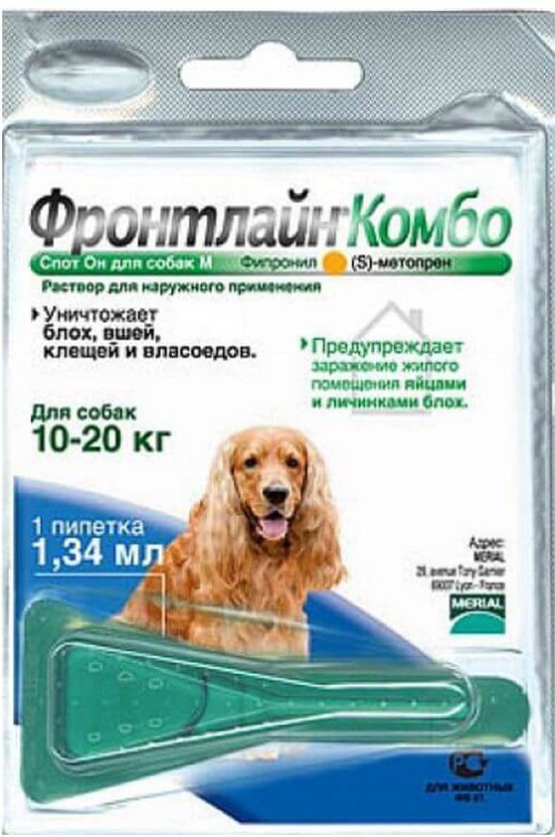 Фронтлайн Комбо - Капли для собак (1 пипетка) 10-20 кг