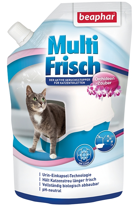 Beaphar (Беафар) Multi Frisch Уничтожитель запаха для кошачьих туалетов с ароматом орхидеи 400г