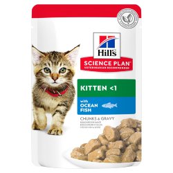 Hills (Хиллс) Science Plan Feline Kitten with Ocean Fish - Корм для котят с Океанической рыбой (Пауч)
