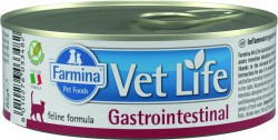 Farmina Vet Life Gastrointestinal WET FOOD FELINE - Полнорационный диетический влажный корм для кошек при заболеваниях ЖКТ (банка 85 г.)