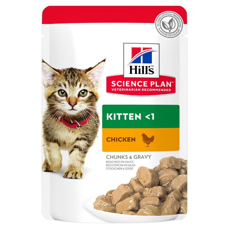 Hills (Хиллс) Science Plan Feline Kitten with Chicken - Корм для котят с Курицей (Пауч)