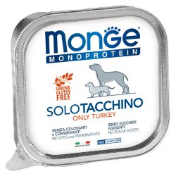 MONGE Dog Monoprotein Solo Влаж.корм д/собак Паштет из индейки 150 г