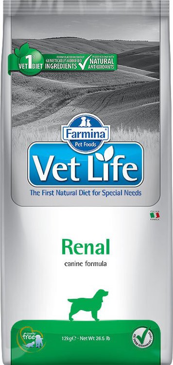Farmina Vet Life (Фармина Вет Лайф) Renal Сухой лечебный корм для собак с почечной недостаточностью 12 кг