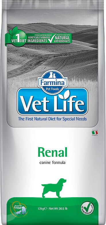 Farmina Vet Life (Фармина Вет Лайф) Renal Сухой лечебный корм для собак с почечной недостаточностью 12 кг